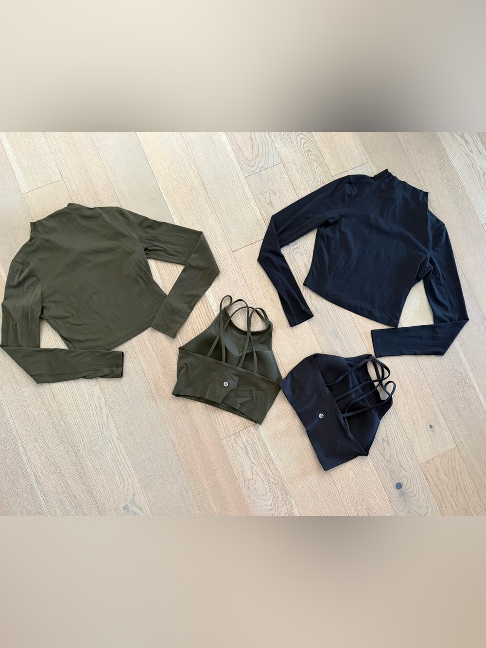 Lululemon - mock neck to o& sports bra sets